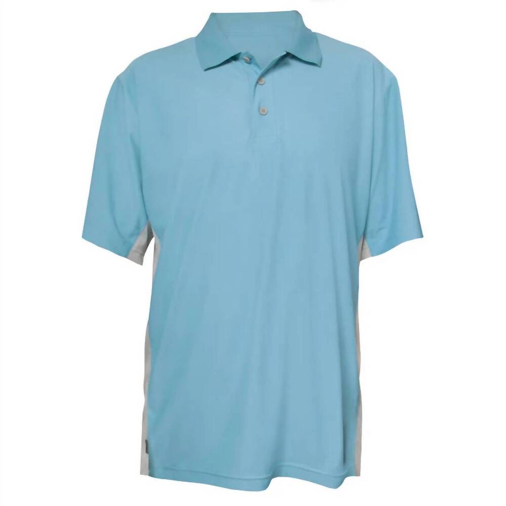 NEW CALCUTTA men's performance polo shirt in blue